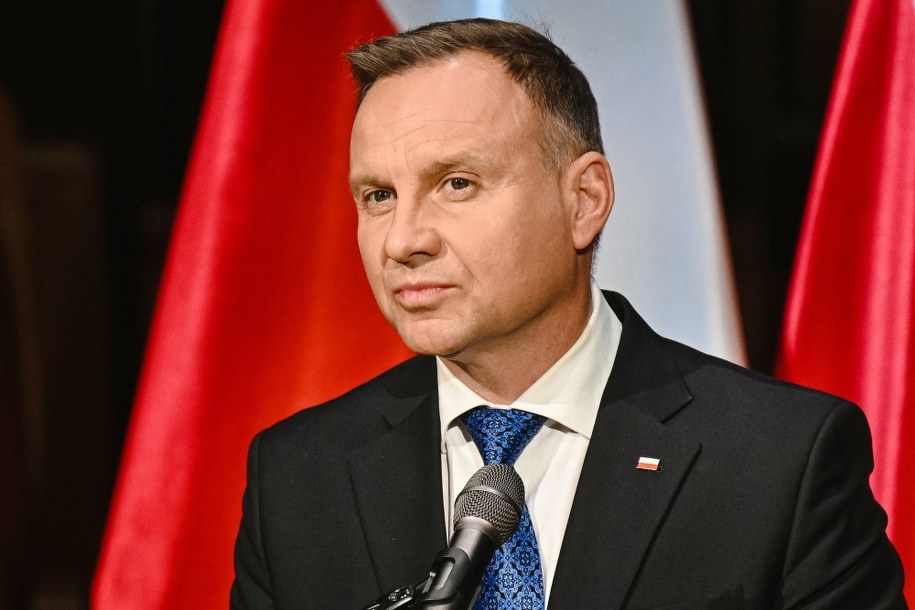 Prezydent Andrzej Duda /Marcin Gadomski /PAP
