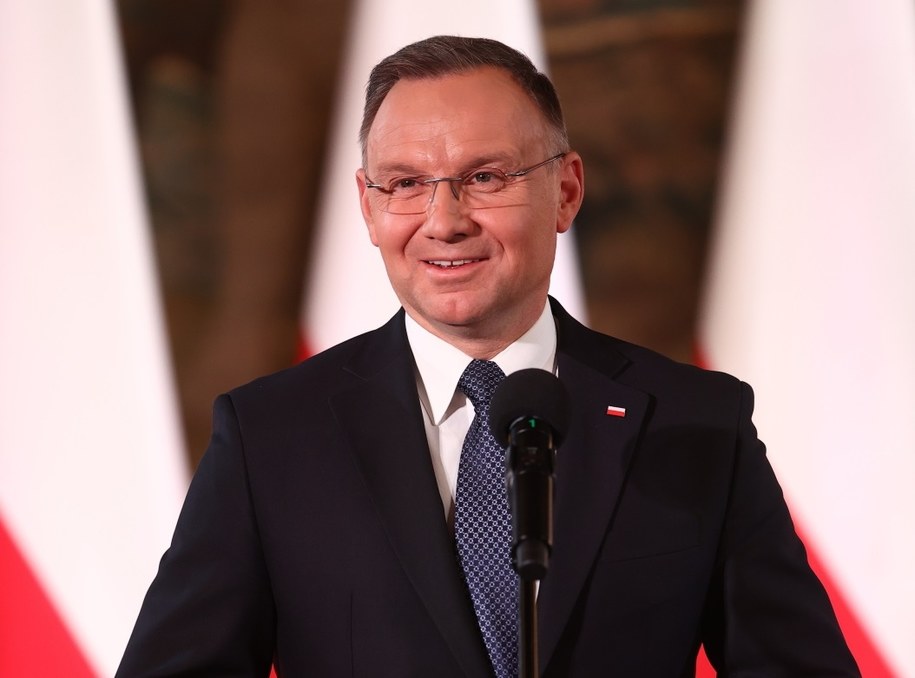 Prezydent Andrzej Duda /	Łukasz Gągulski /PAP