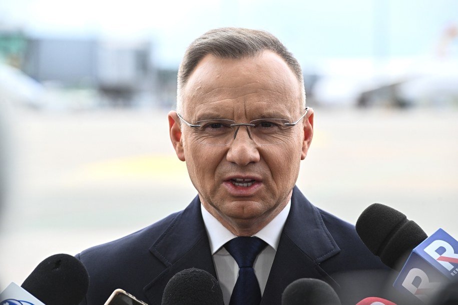 Prezydent Andrzej Duda /Radek Pietruszka /PAP