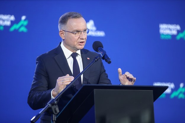 Prezydent Andrzej Duda /	Łukasz Gągulski /PAP