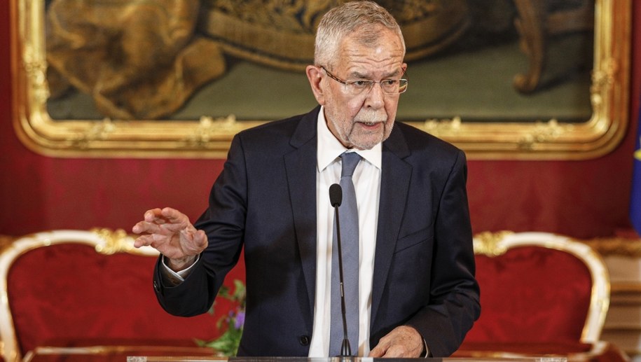 Prezydent Austrii Alexander Van der Bellen /FLORIAN WIESER /PAP/EPA