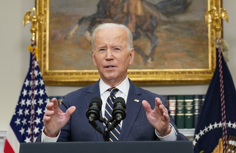 Prezydent Biden zapowiada kolejne sankcje, które USA nałożą na Rosję /AFP
