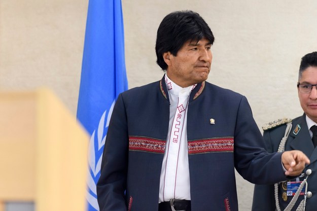 Prezydent Boliwii Evo Morales /MARTIAL TREZZINI /PAP/EPA