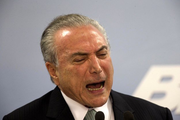 Prezydent Brazylii Michel Temer /Joedson Alves /PAP/EPA
