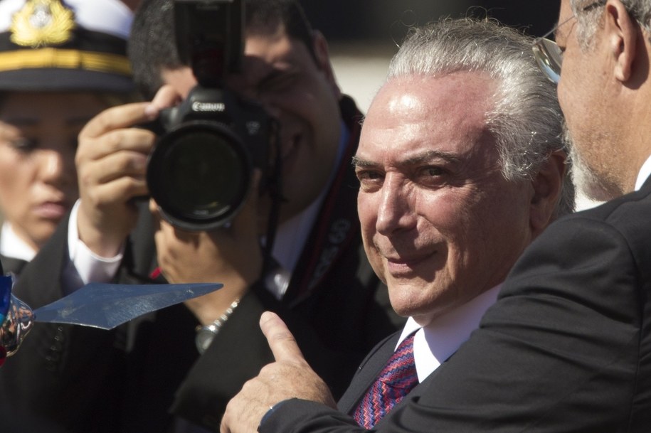 Prezydent Brazylii Michel Temer /Joedson Alves /PAP/EPA