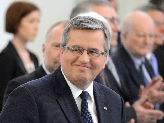 Prezydent Bronisław Komorowski /Jacek Turczyk /PAP/EPA