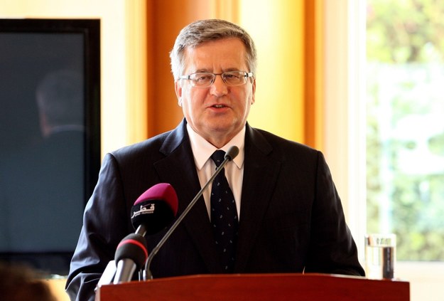 Prezydent Bronisław Komorowski /STR /PAP/EPA