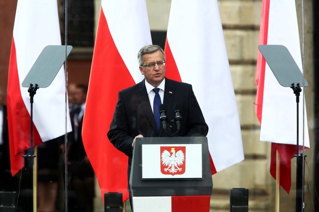 Prezydent Bronisław Komorowski /Tomasz Gzell /PAP