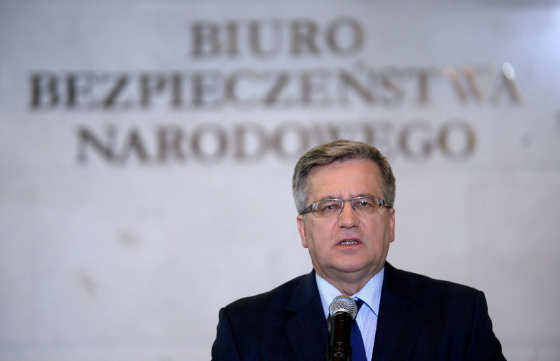 Prezydent Bronisław Komorowski /Bartłomiej Zborowski /PAP