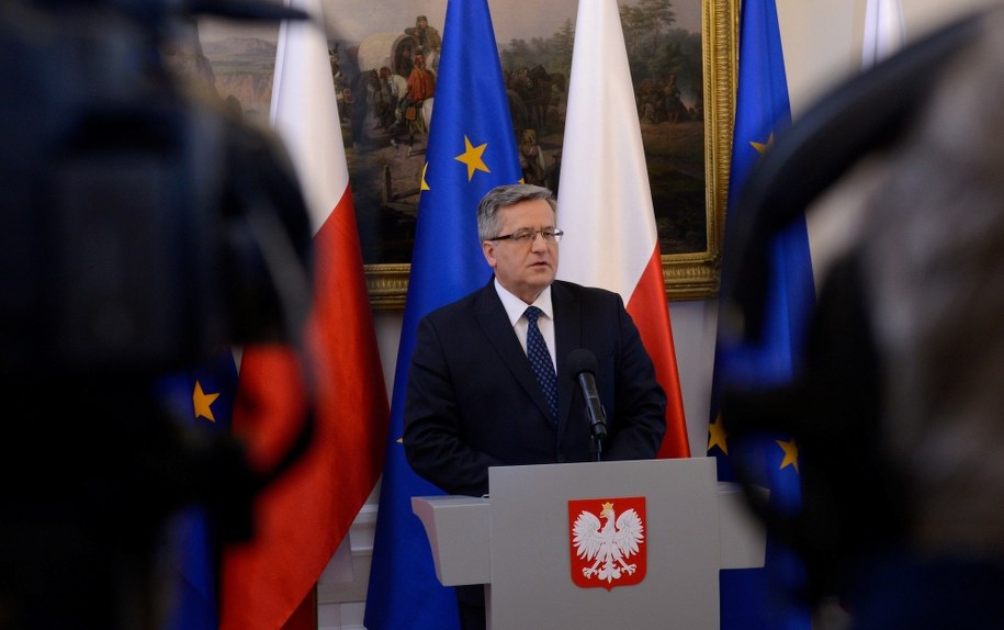Prezydent Bronisław Komorowski /Jakub Kaminski /PAP