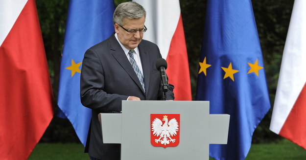 Prezydent Bronisław Komorowski /Marcin Obara /PAP