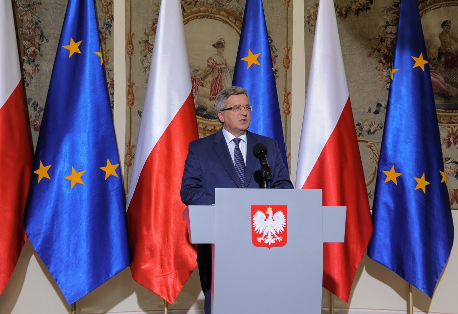 Prezydent Bronisław Komorowski /Marcin Obara /PAP