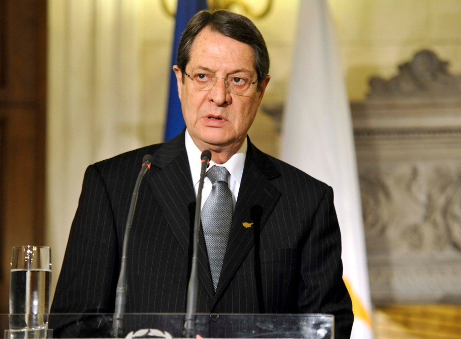 Prezydent Cypru Nikos Anastasiadis /Michael Anhaeuser    /PAP/EPA