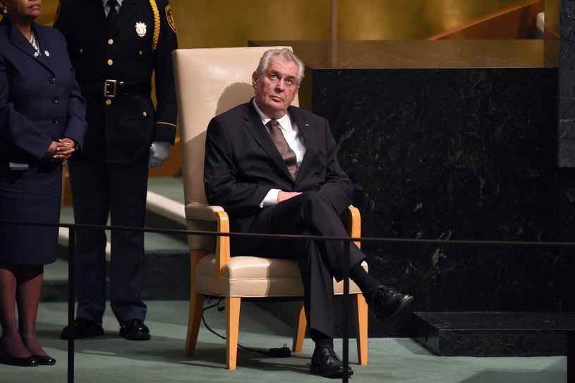 Prezydent Czech Milos Zeman /AFP