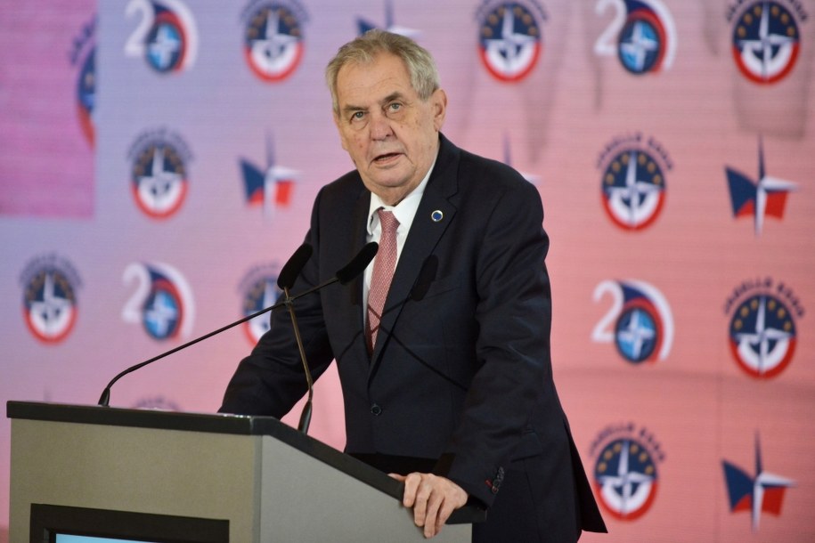 Prezydent Czech Milosz Zeman /Jakub Kamiński /PAP