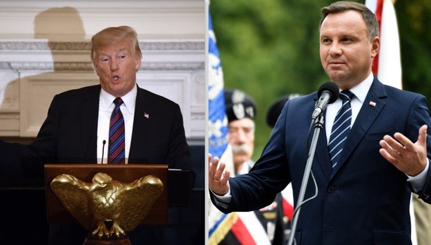 Prezydent Donald Trump (fot. OLIVIER DOULIERY) i prezydent Andrzej Duda (fot. Jacek Turczyk) /PAP/EPA /PAP/EPA