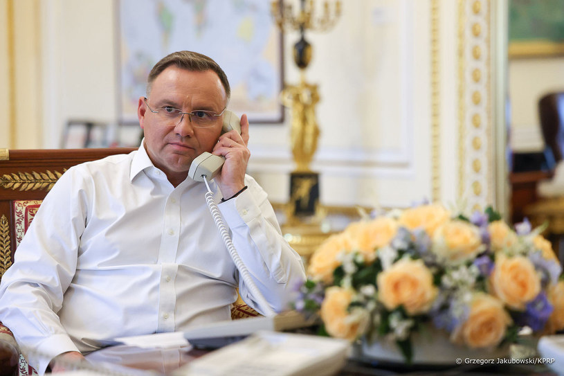Prezydent Duda rozmawiał w piątek rano z prezydentem Zełenskim /KPRP /INTERIA.PL