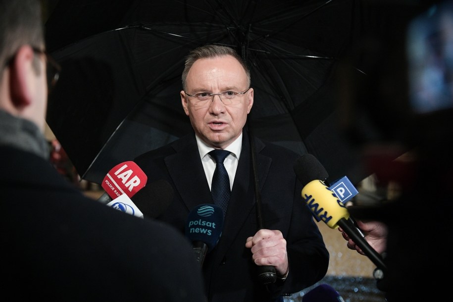 Prezydent Duda w Paryżu /Marcin Obara /PAP
