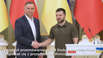 Prezydent Duda w Ukrainie. Wołodymyr Zełenski: "To historyczny moment".