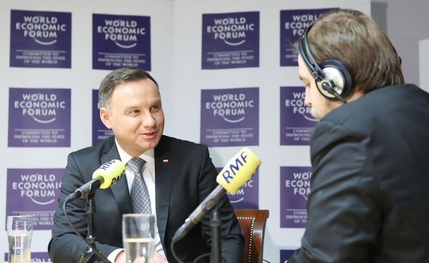 Prezydent Duda z Davos: Chcemy globalnej koalicji na rzecz rozwoju gospodarczego Polski