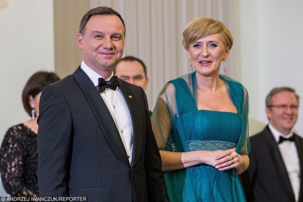 Prezydent Duda z małżonką /Andrzej Iwańczuk /Reporter