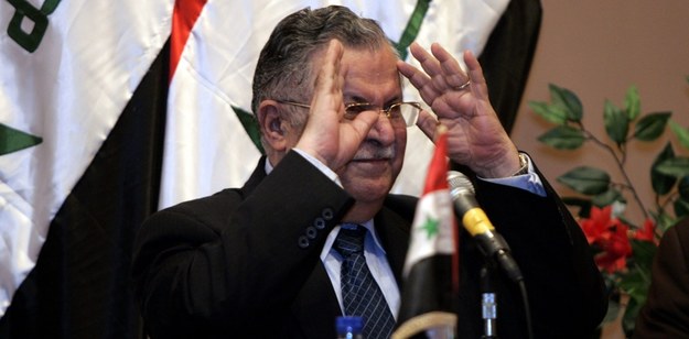 Prezydent Dżalal Talabani /ALI HAIDER   /PAP/EPA