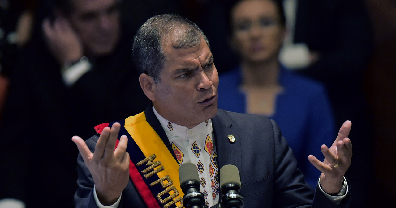 Prezydent Ekwadoru Rafael Correa /AFP