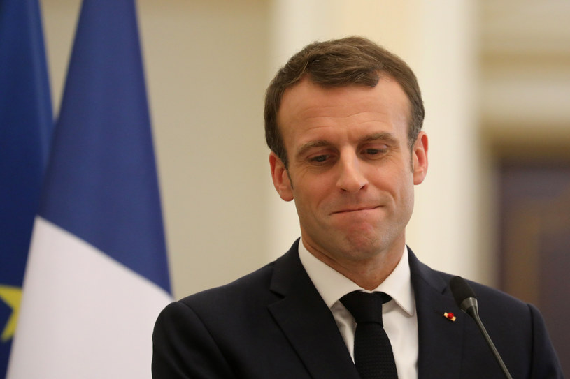 Prezydent Emmanuel Macron /LUDOVIC MARIN/AFP POOL /AFP