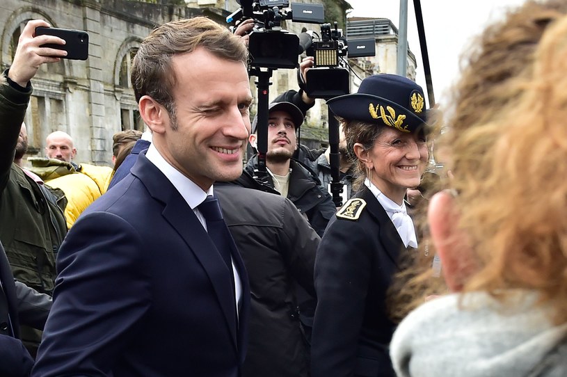 Prezydent Emmanuel Macron /AFP