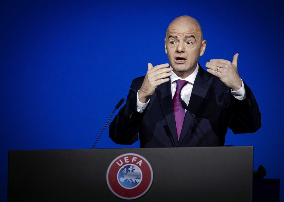 Prezydent FIFA Gianni Infantino /ROBIN VAN LONKHUIJSEN /PAP/EPA