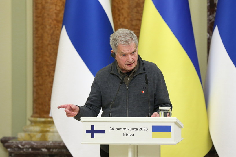 Prezydent Finlandii Sauli Niinisto /Viktor Kovalchuk /PAP