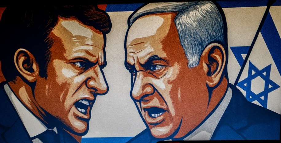 Prezydent Francji apeluje o misję ONZ i krytykuje działania Izraela /Yassine Mahjoub/SIPA/SIPA/East News /East News