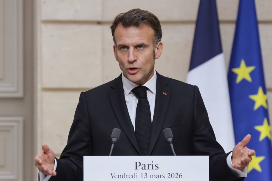 Prezydent Francji Emmanuel Macron zwrócił się do rosyjskich władz /LUDOVIC MARIN / POOL /PAP