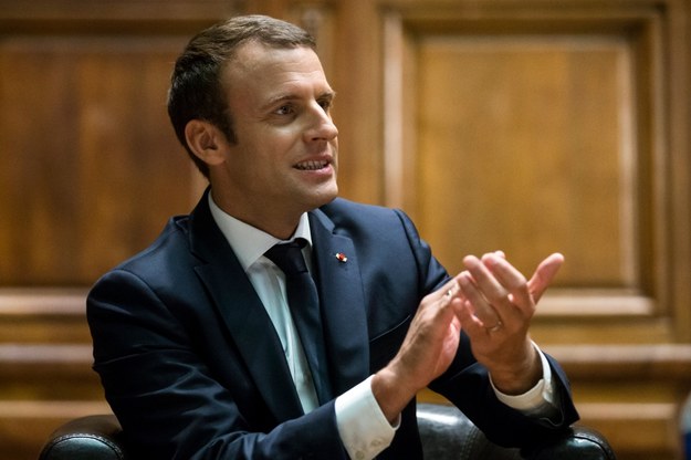 Prezydent Francji Emmanuel Macron /ETIENNE LAURENT/ POOL /PAP/EPA
