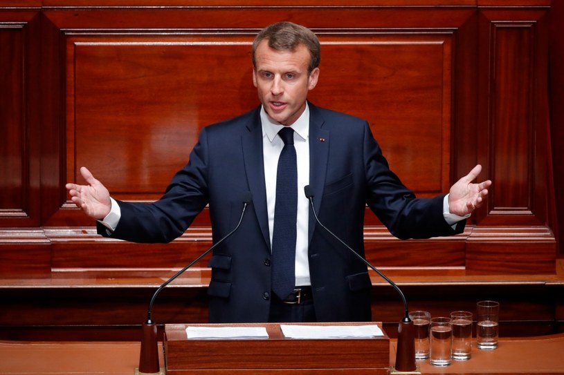 Prezydent Francji Emmanuel Macron /Charles Platiau /PAP/EPA