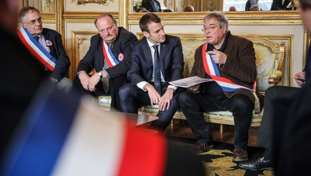 Prezydent Francji Emmanuel Macron /LUDOVIC MARIN / POOL /PAP/EPA
