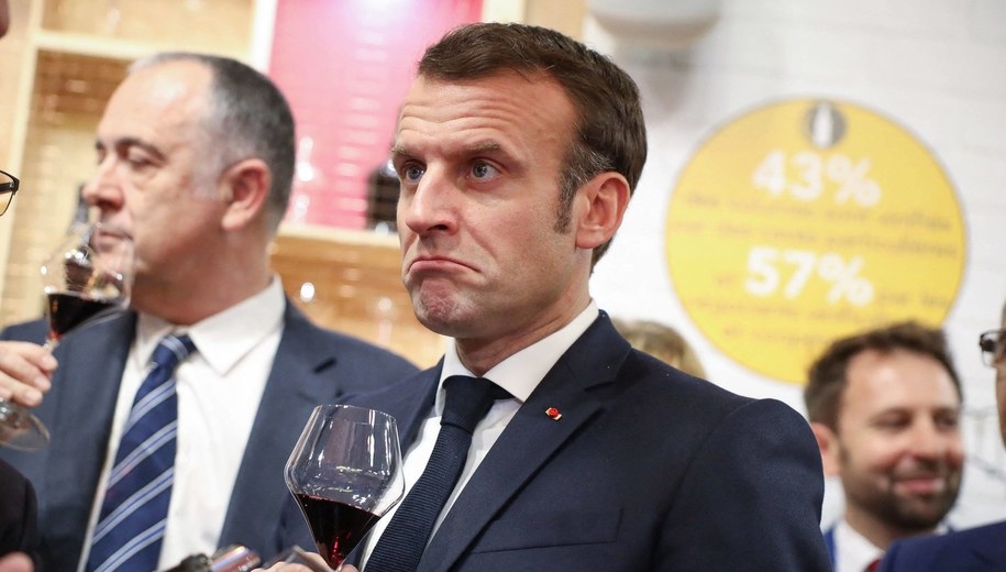 Prezydent Francji Emmanuel Macron /Pool/ABACA /PAP/EPA