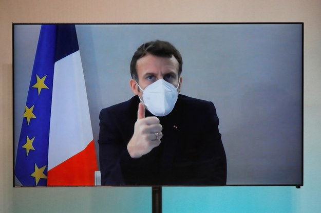 Prezydent Francji Emmanuel Macron /CHARLES PLATIAU / POOL /PAP/EPA