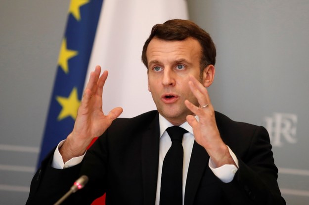 Prezydent Francji Emmanuel Macron /GONZALO FUENTES / POOL /PAP/EPA