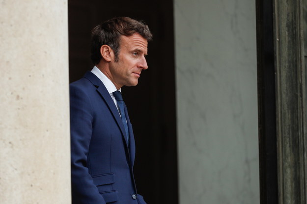 Prezydent Francji Emmanuel Macron /Christophe Petit-Tesson /PAP/EPA