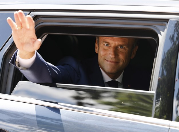 Prezydent Francji Emmanuel Macron /LUDOVIC MARIN / POOL /PAP/EPA