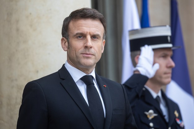 Prezydent Francji Emmanuel Macron /CHRISTOPHE PETIT TESSON /PAP/EPA