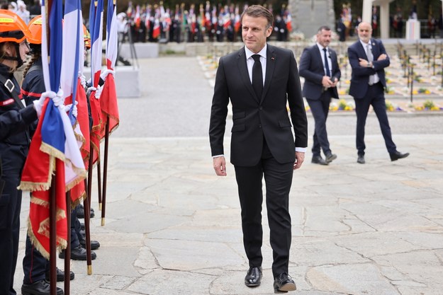 Prezydent Francji Emmanuel Macron /Pierre Albouy /PAP/EPA