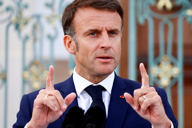 Prezydent Francji Emmanuel Macron /FILIP SINGER /PAP/EPA