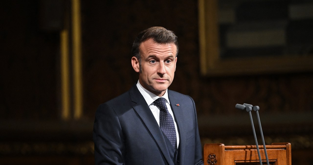 Prezydent Francji Emmanuel Macron /Eliot BLONDET / POOL /AFP