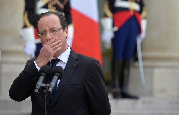 Prezydent Francji Francois Hollande /Christophe Karaba /PAP/EPA