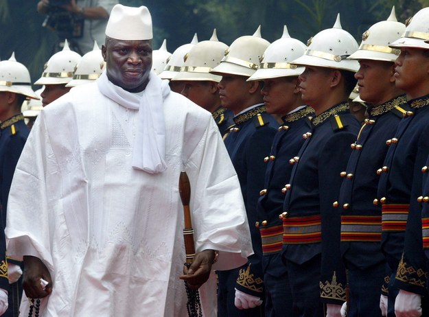 Prezydent Gambii Yahya Jammeh /MIKE ALQUINTO /PAP/EPA