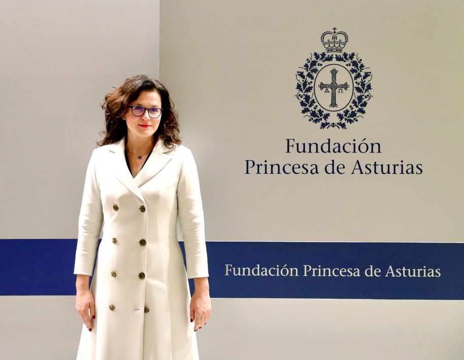 Prezydent Gdańska Aleksandra Dulkiewicz w Oviedo /J.L.Cereijido /PAP/EPA