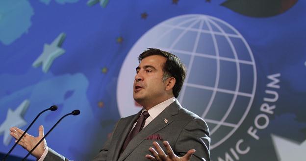Prezydent Gruzji Micheil Saakaszwili na XXI Forum Ekonomicznym w Krynicy /AFP