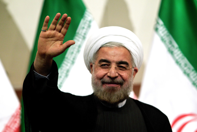 Prezydent Iranu Hasan Rowhani /BEHROUZ MEHRI /AFP
